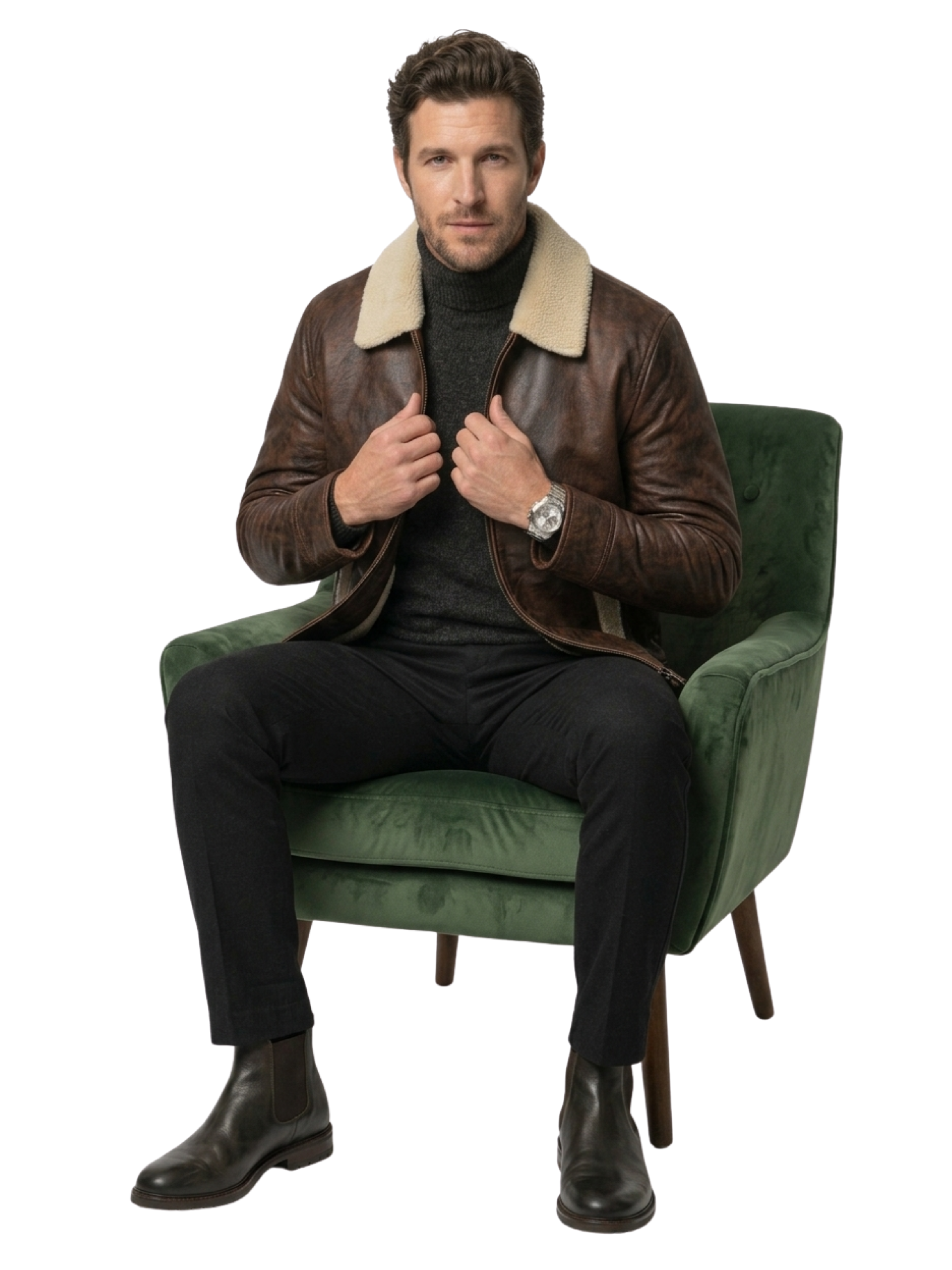 Shearling Leather Jacket