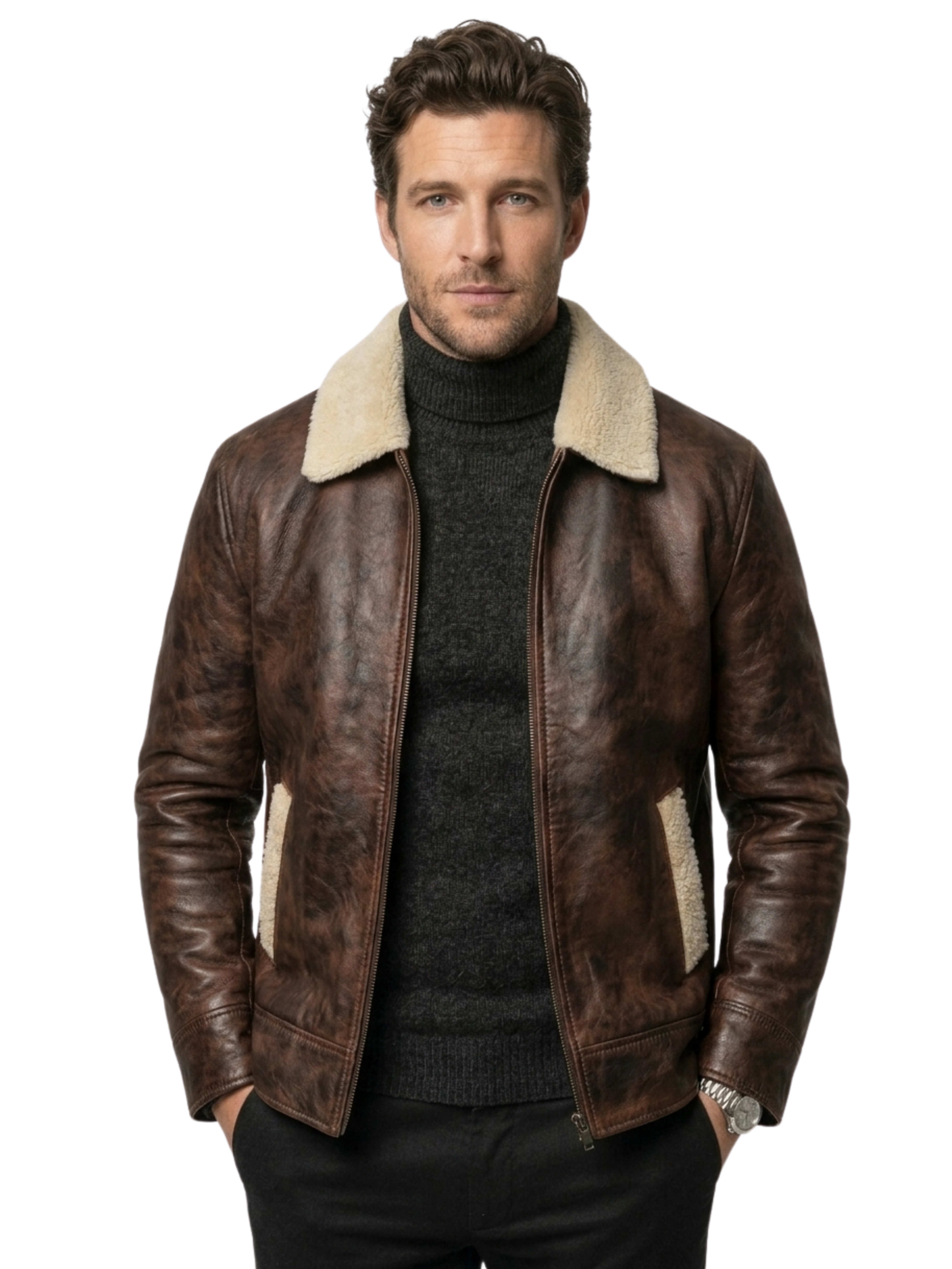 Shearling Leather Jacket