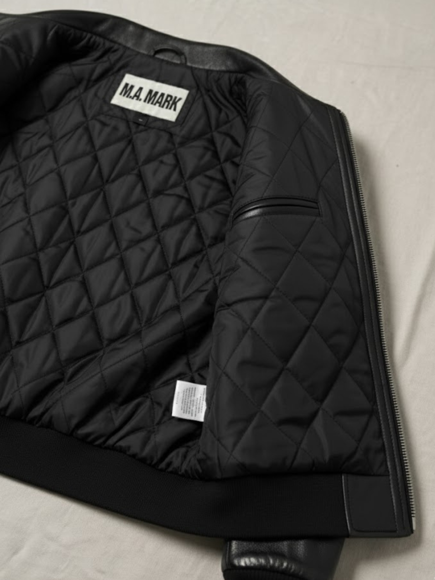 Classic Leather Bomber Jacket