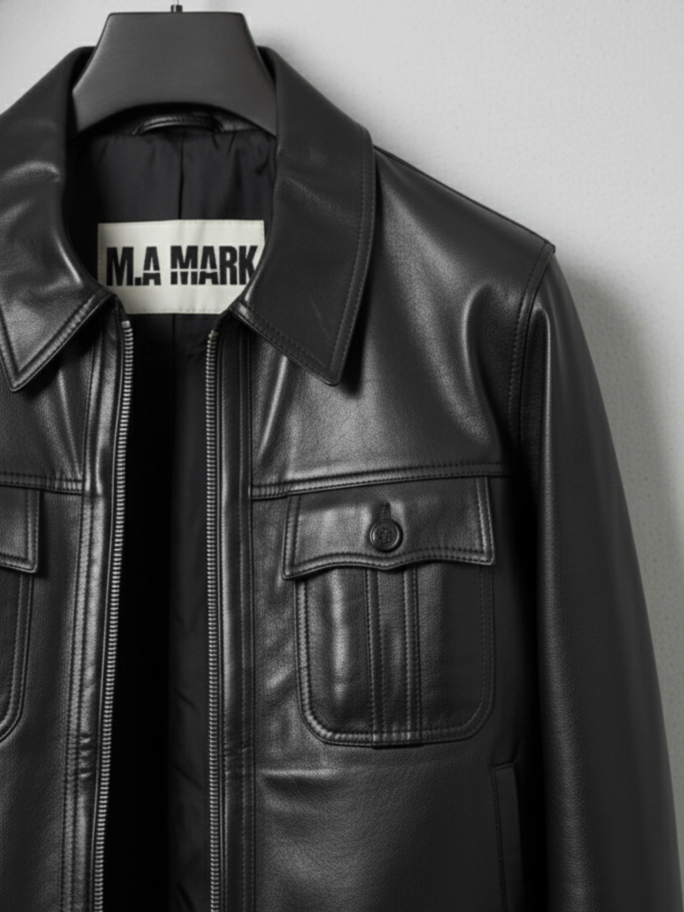 Classic Leather Bomber Jacket