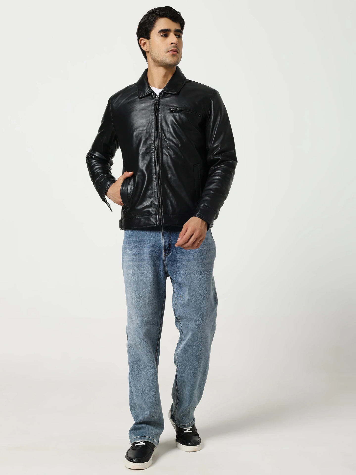 Glenwood Driving Leather Jacket