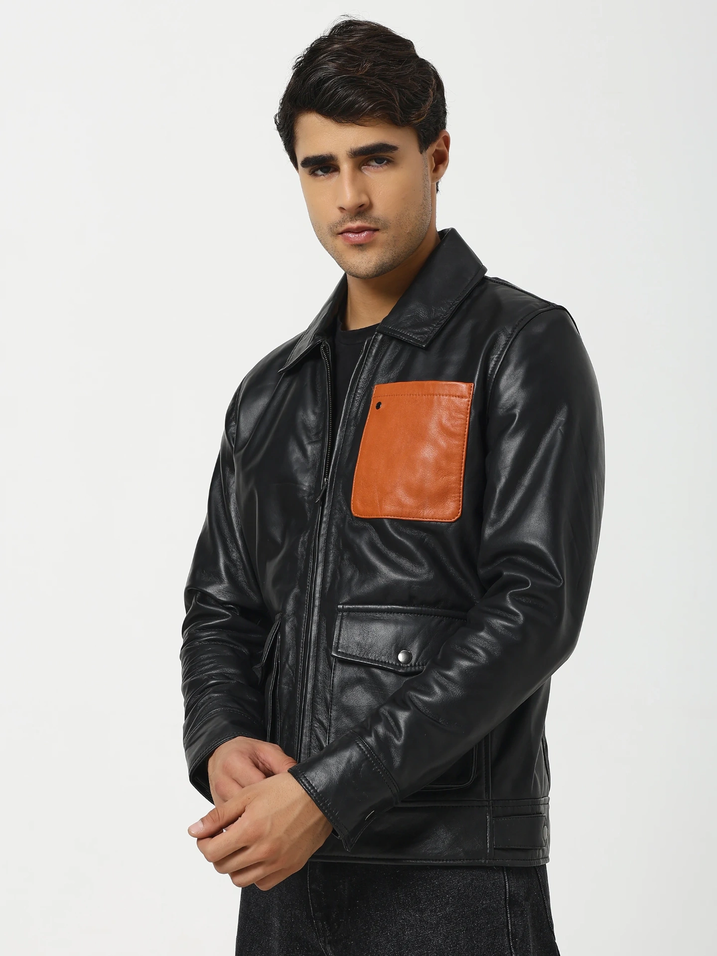 Ultimate Contrast Leather Jacket