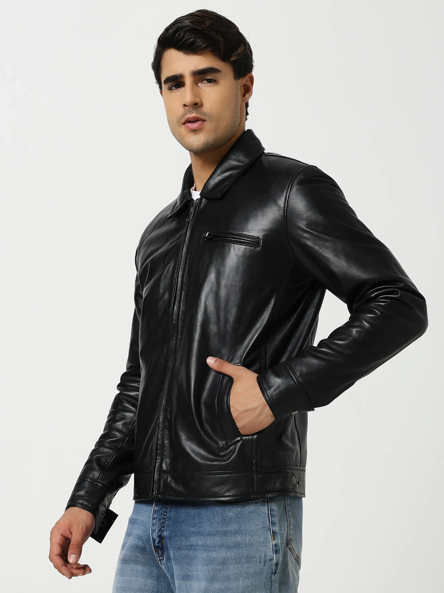 Glenwood Driving Leather Jacket