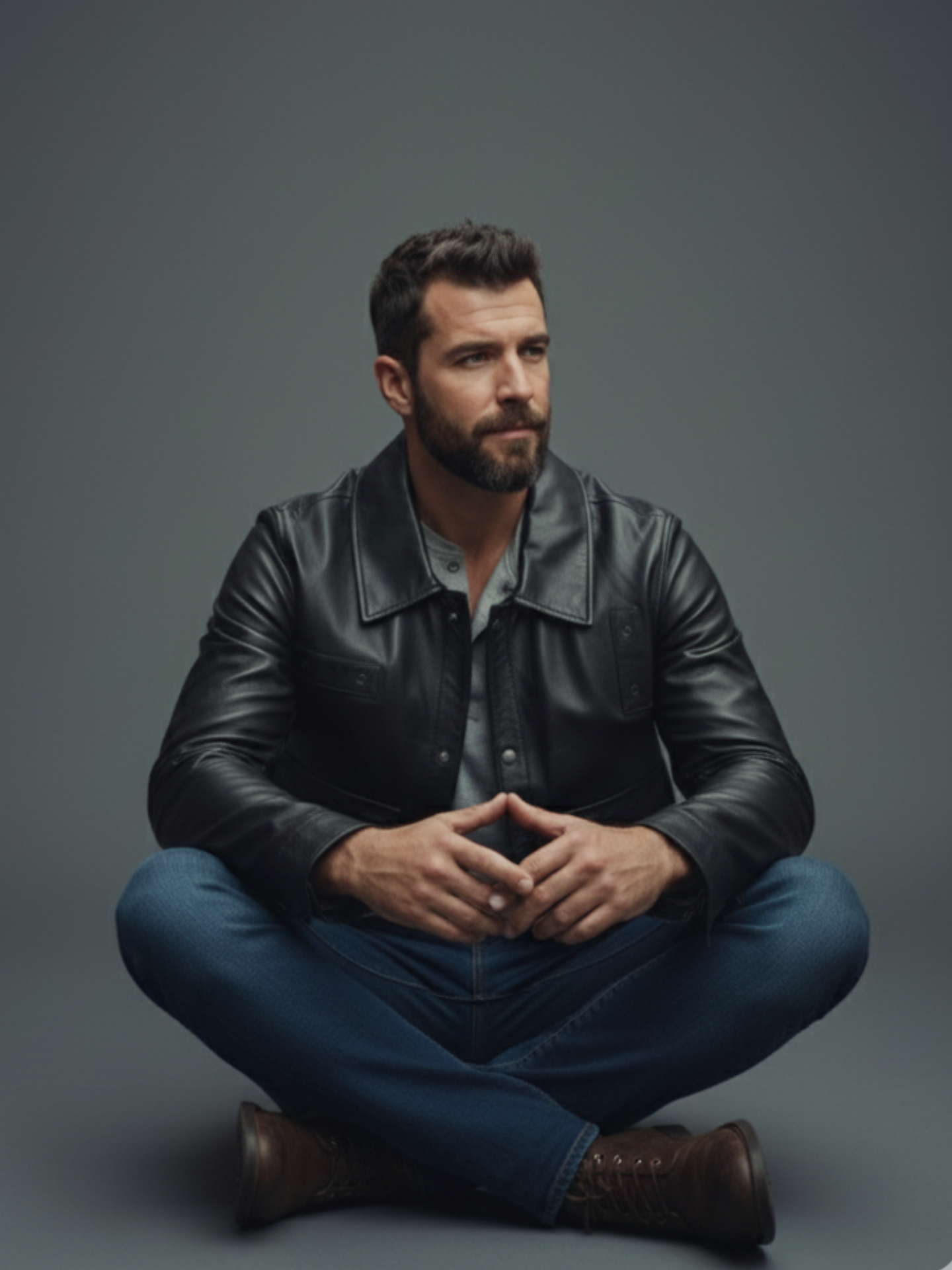 Modern Utility Leather Jacket