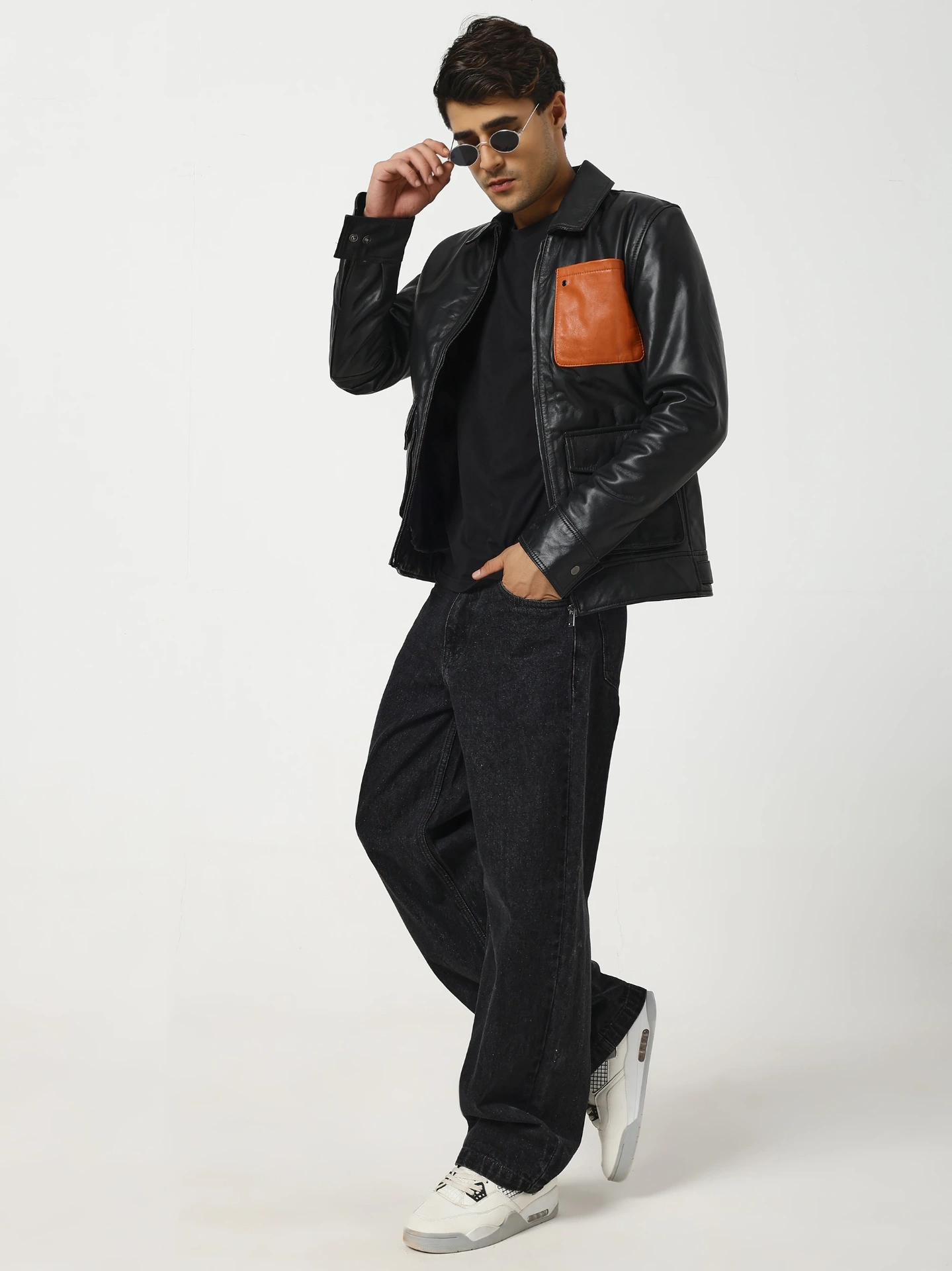 Ultimate Contrast Leather Jacket