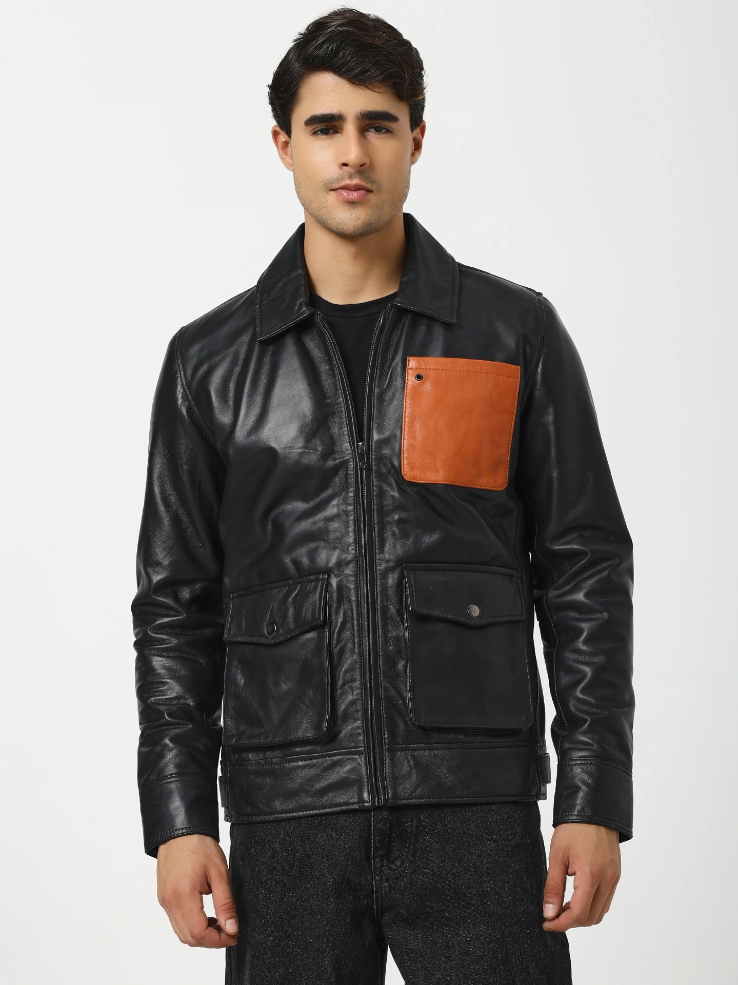 Ultimate Contrast Leather Jacket