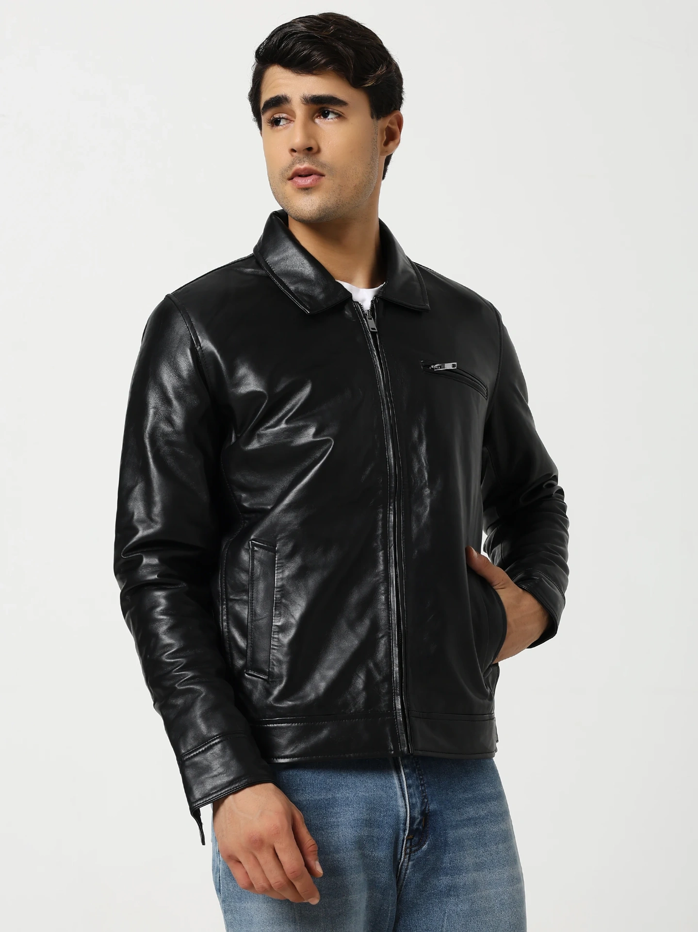 Glenwood Driving Leather Jacket