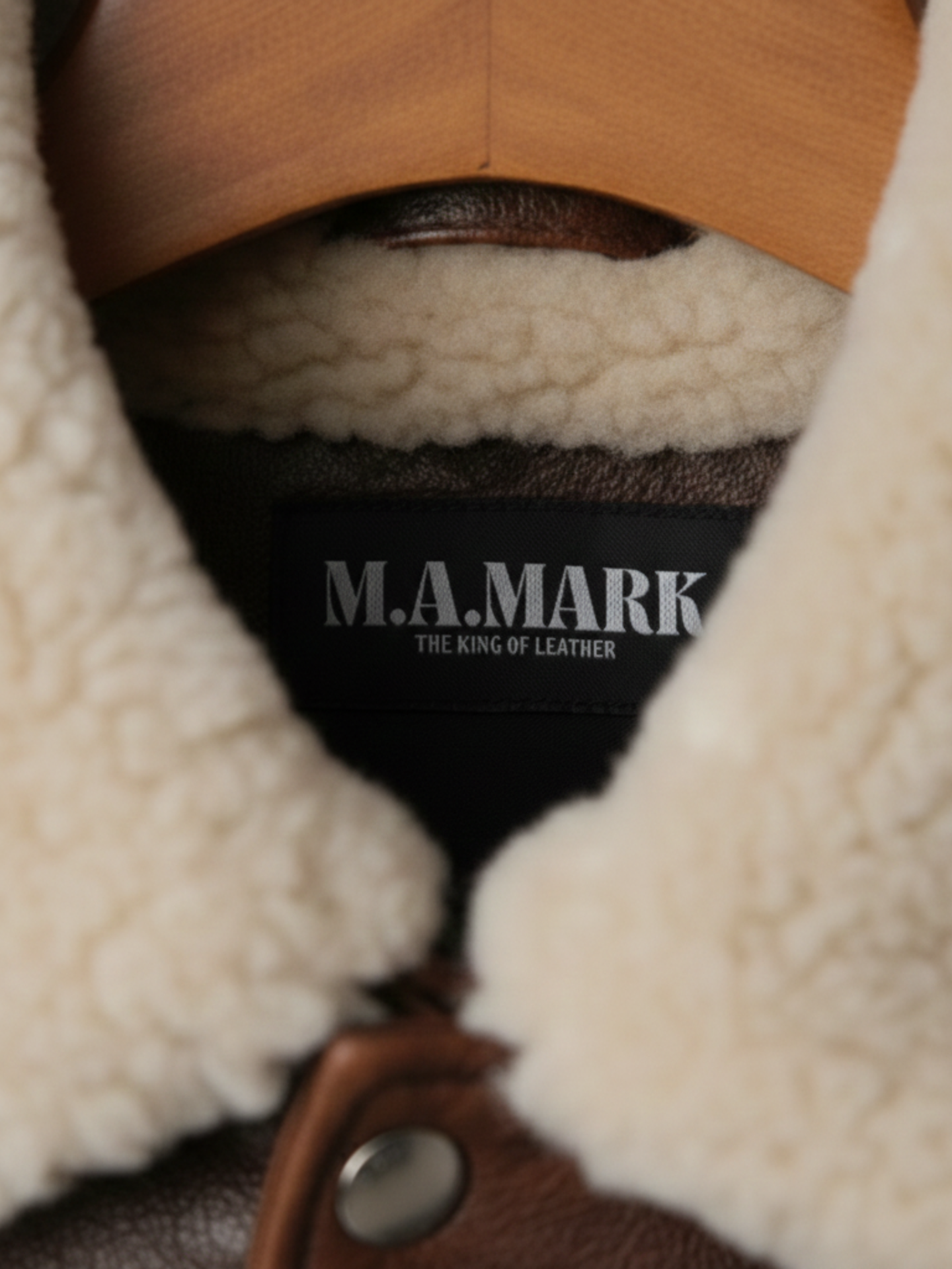 Shearling-Trimmed Leather Flight Jacket