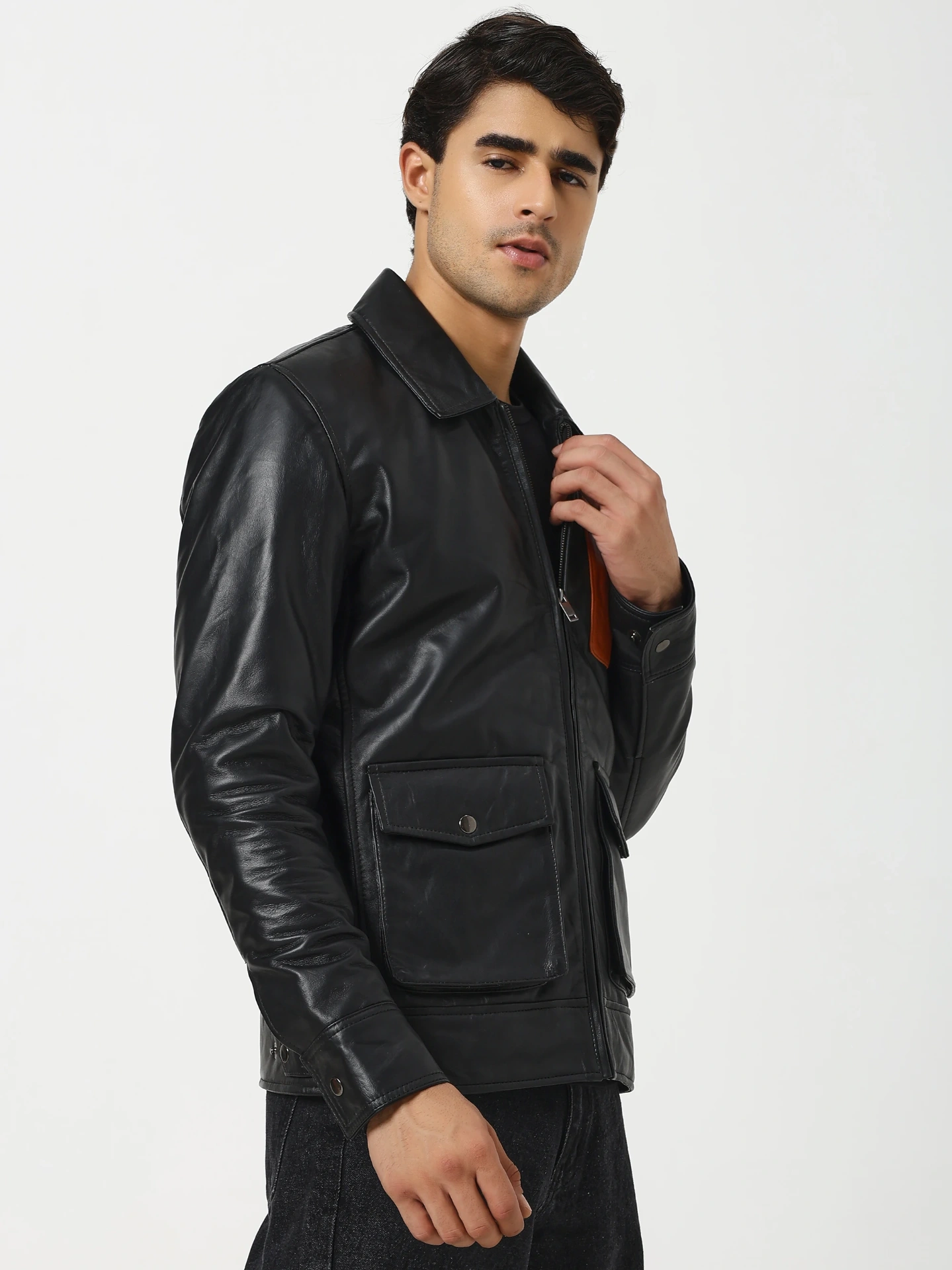 Ultimate Contrast Leather Jacket