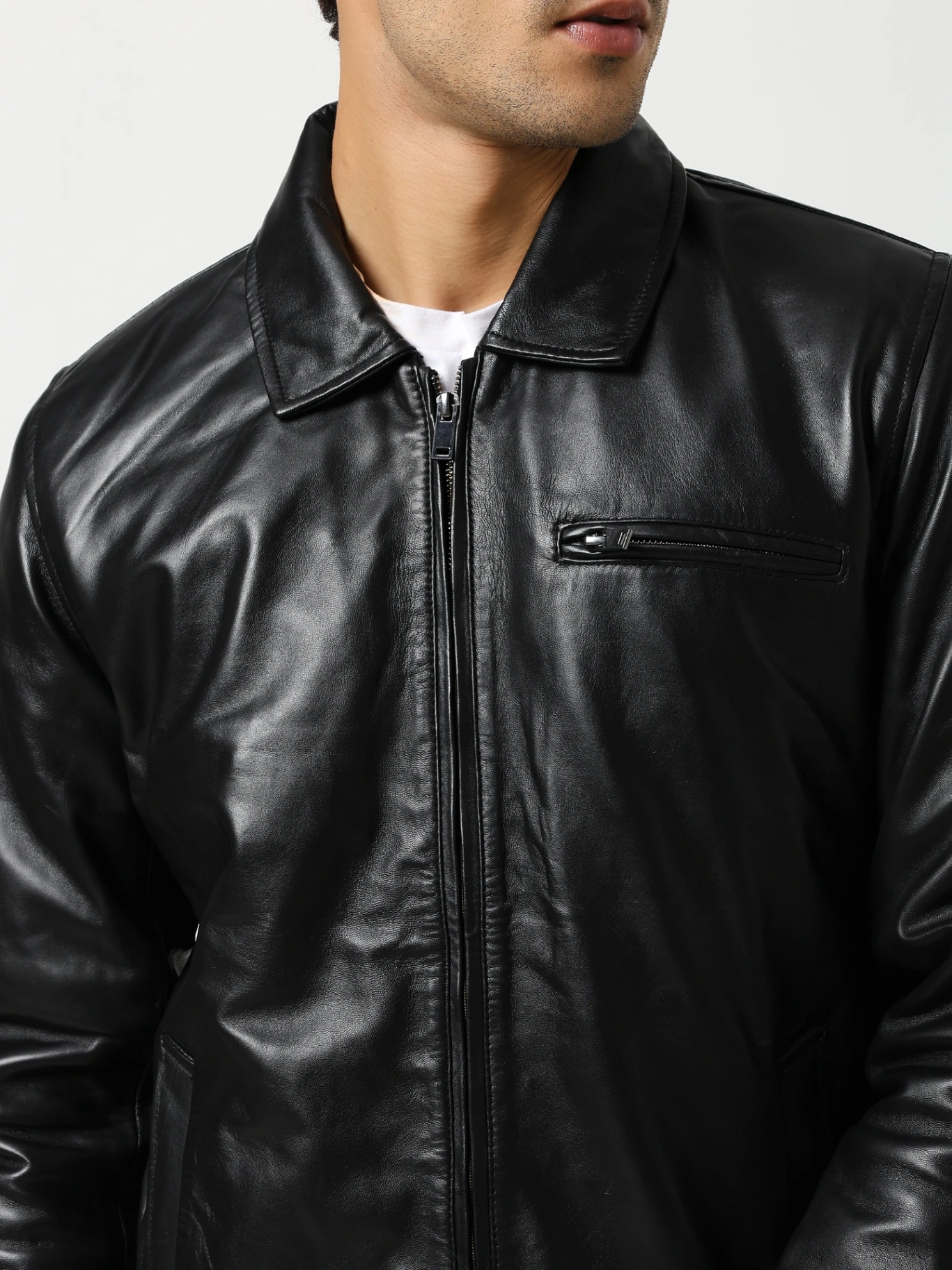 Glenwood Driving Leather Jacket